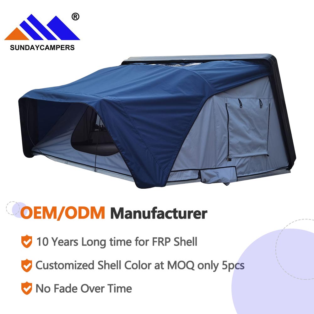 Customized 2500Mm 420D Fiberglass Reinforce Plastic 4 Person Largest Roof Top Tent Hard Shell Insulated Customized 2500Mm 420D Fiberglass Reinforce Plastic 4 Person Largest Roof Top Tent Hard Shell Insulated