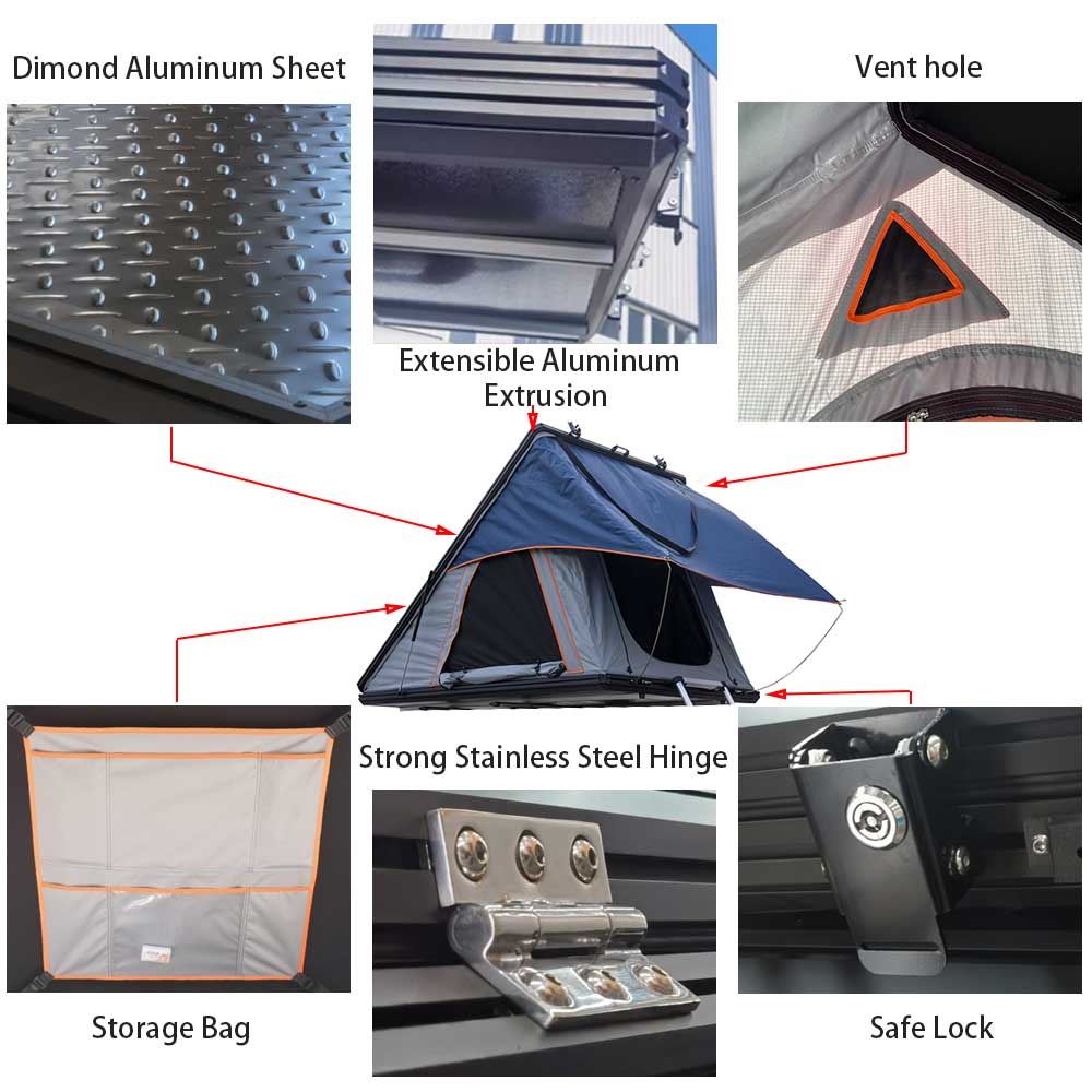 Aluminum Shell Roof Top Tent(2 people) Aluminum Shell Roof Top Tent(2 people)
