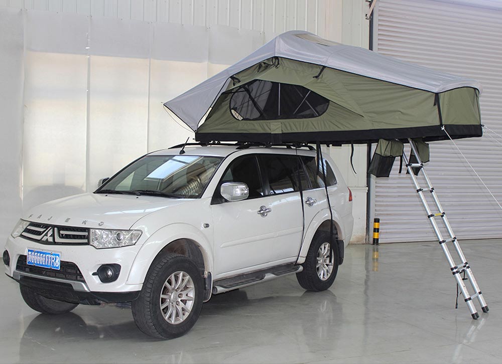 Soft Shell Waterproof Camping Double Slot Rooftop Tent Soft Shell Waterproof Camping Double Slot Rooftop Tent