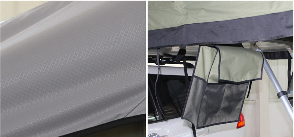 Soft Shell Waterproof Camping Double Slot Rooftop Tent 
