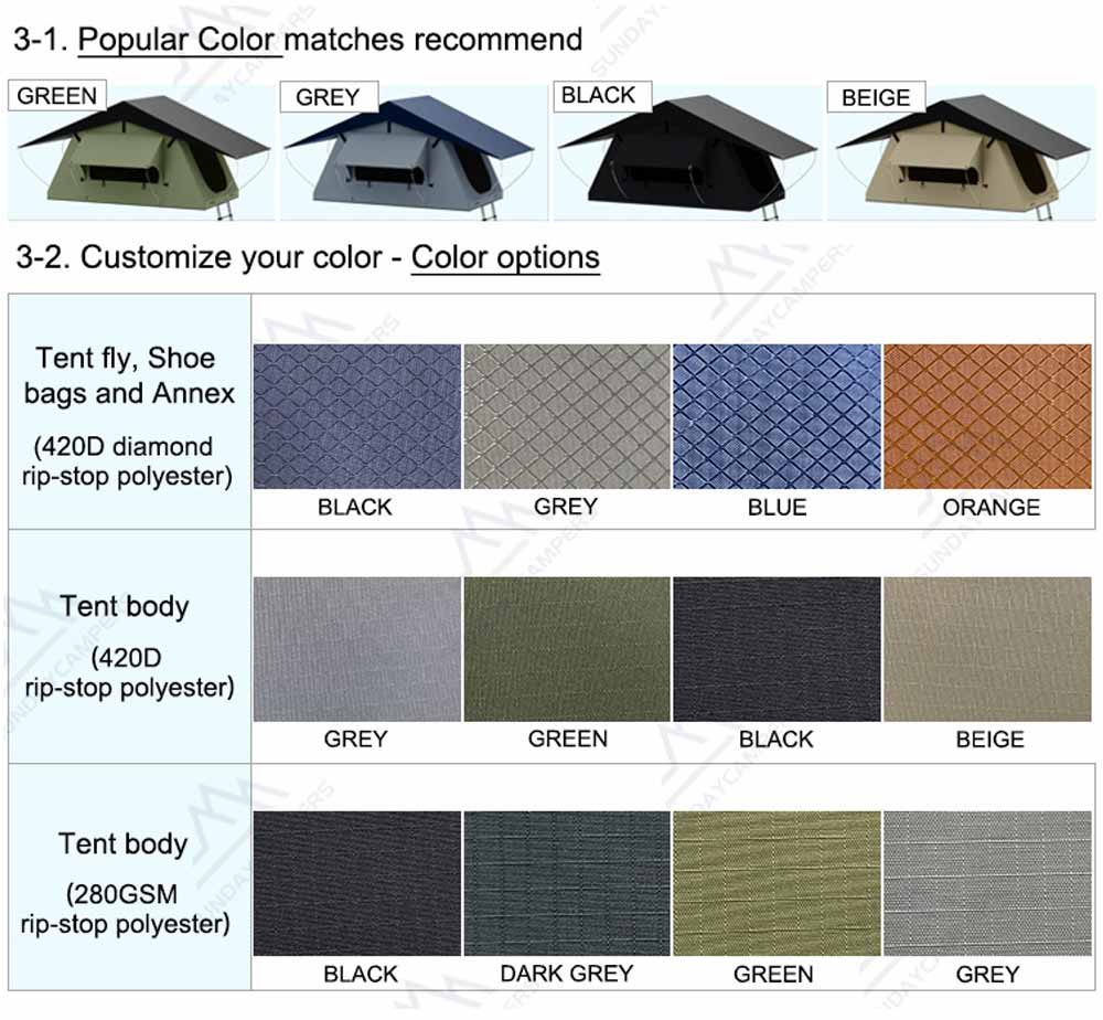 Outdoor Camping Roof Top Tent SRT01E-48(1-2 Person Tent) Outdoor Camping Roof Top Tent SRT01E-48(1-2 Person Tent)