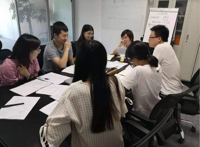 A Young and Energetic Team is Brainstorming A Young and Energetic Team is Brainstorming